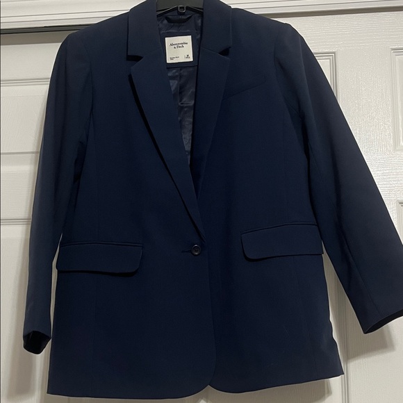 Abercrombie & Fitch Women's Navy Blue Blazer - Picture 1 of 3